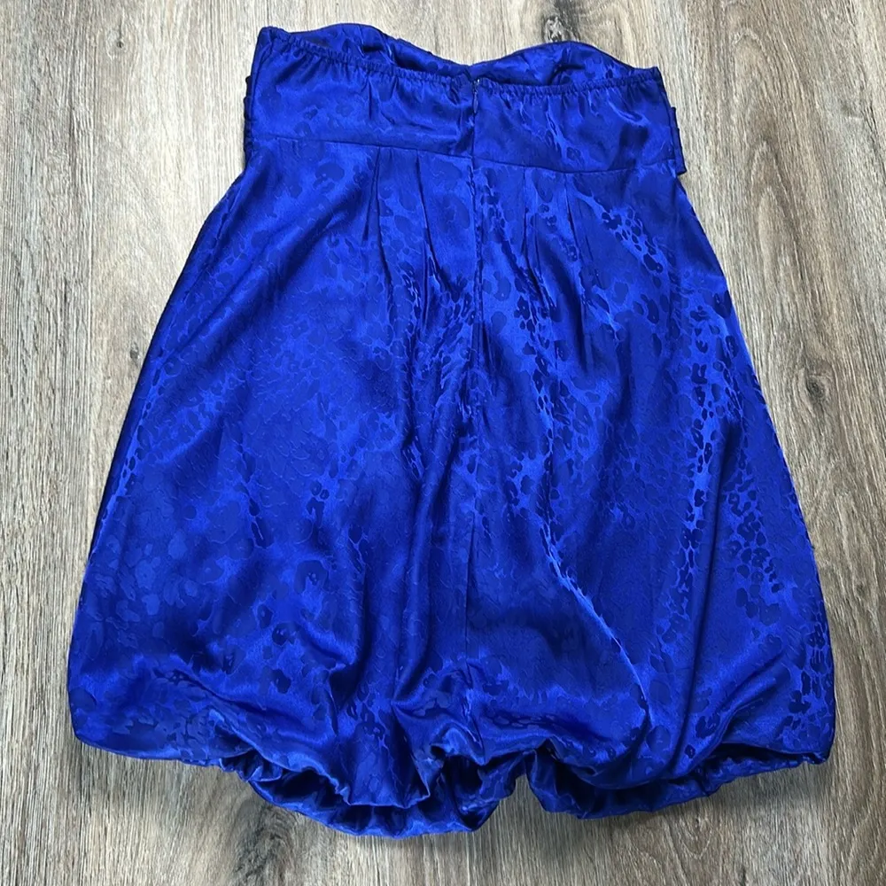 Forever 21 Strapless Royal Blue Dress Size Medium - Image 12