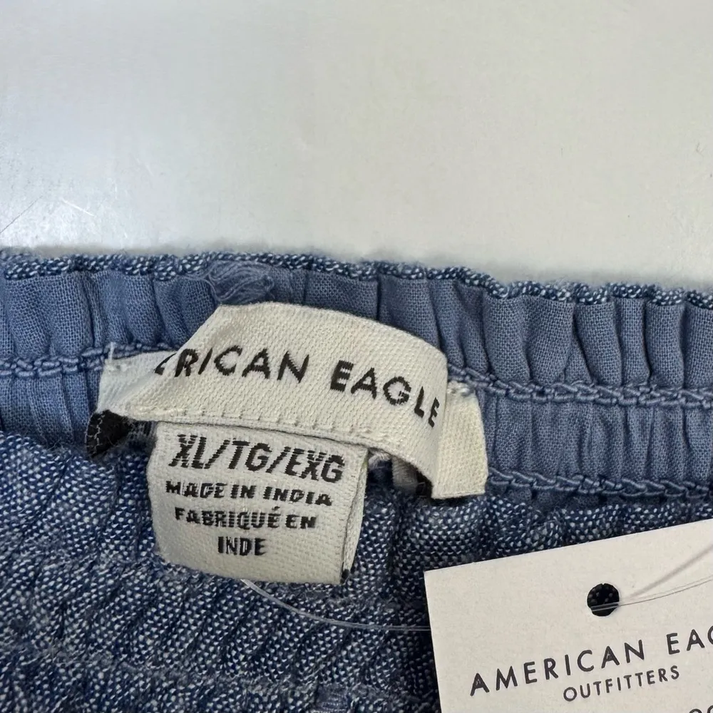 American Eagle AE Chambray Swing Cami X-large XL NWT New Blue Embroidered Boho - Image 12