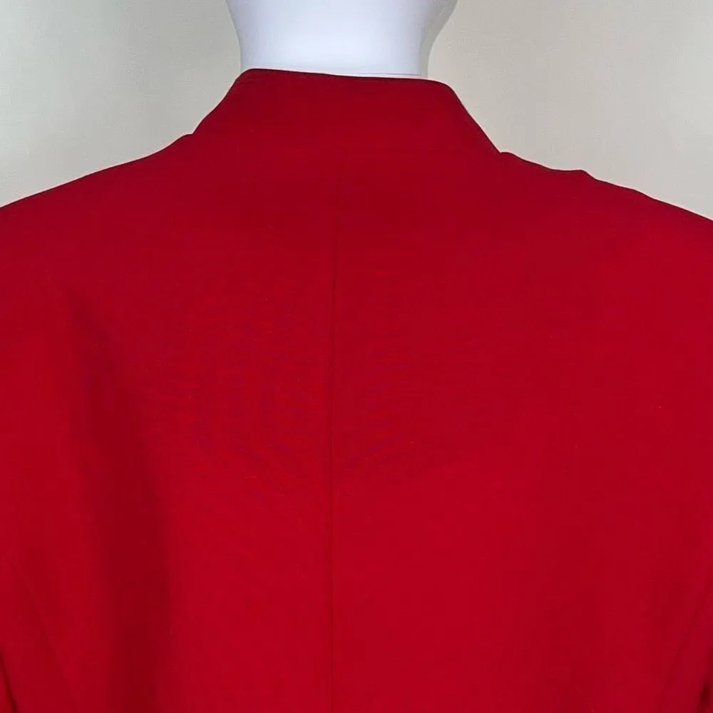 R&K Originals Vintage Cropped Red Power Blazer Size 12 - Image 11