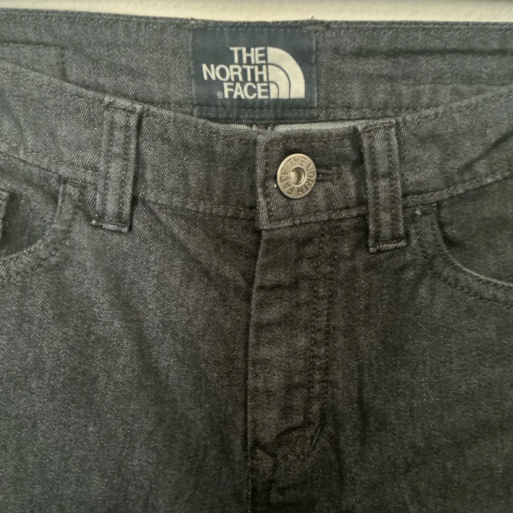 The North Face Black Denim Pants size 4 - Image 3