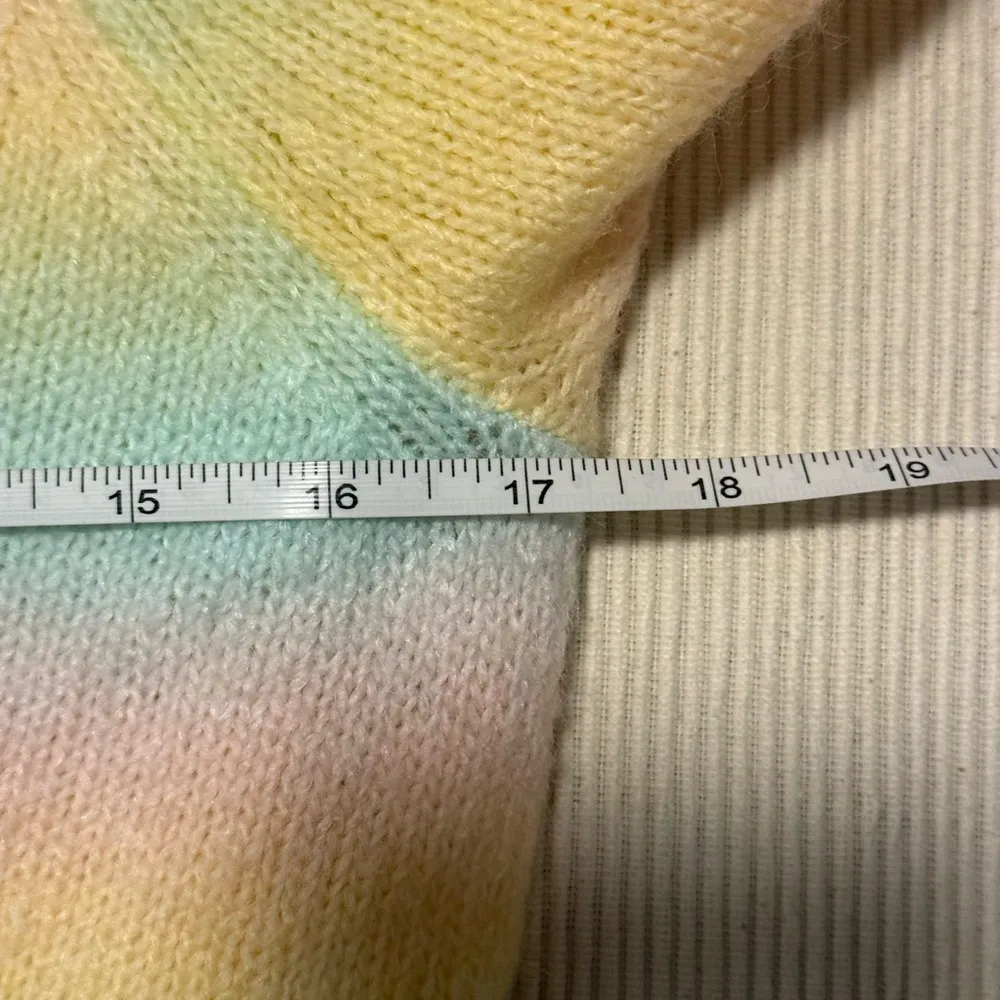 BB Dakota by Steve Madden Pink and Yellow Crew Neck Sweater Size XS - Image 5