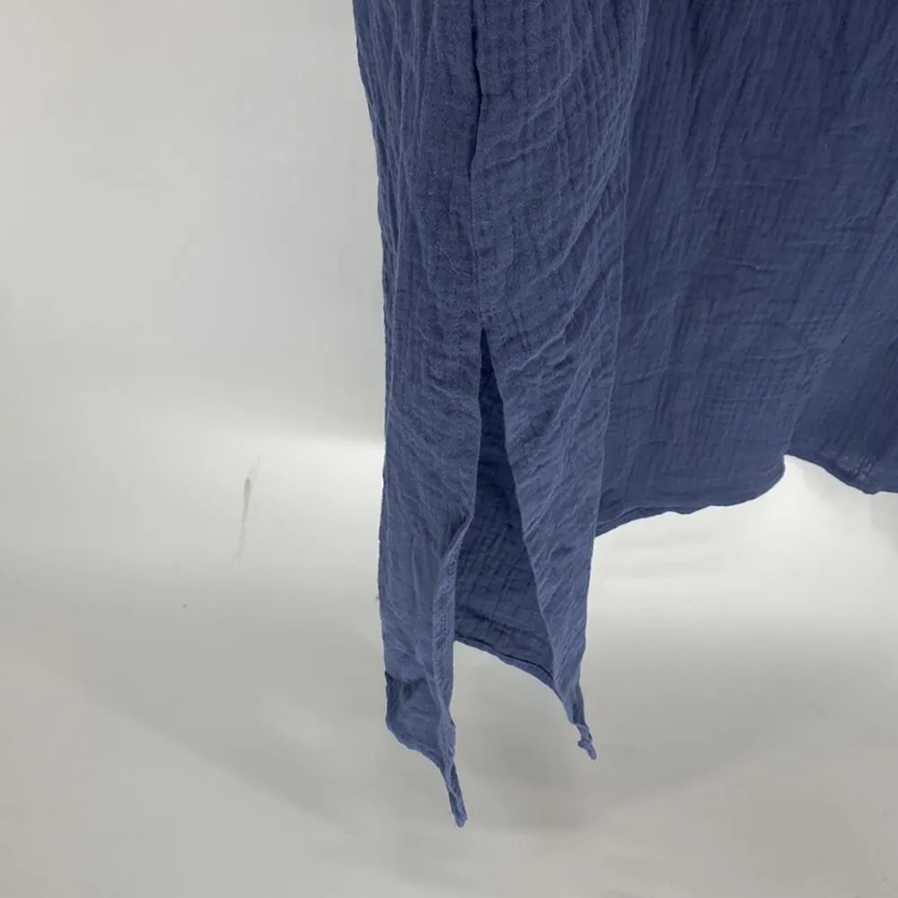 Simple Suzanne Betrro cotton midi dress pockets minimalist lagenlook casual Size 2X - Image 5