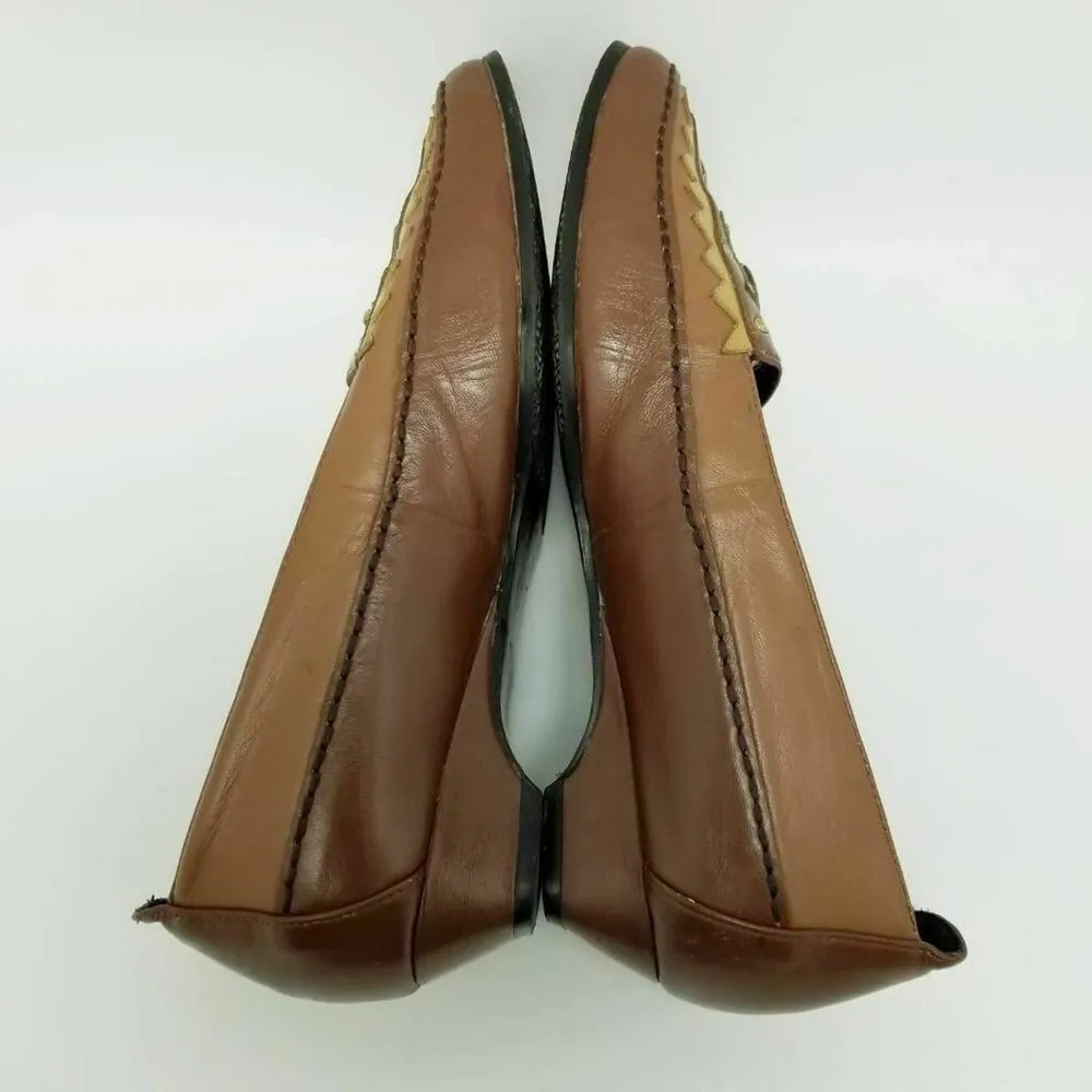 Bellini Womens Loafer Embellished Moc Toe Slip Ons Brown Size 8.5 - Image 8