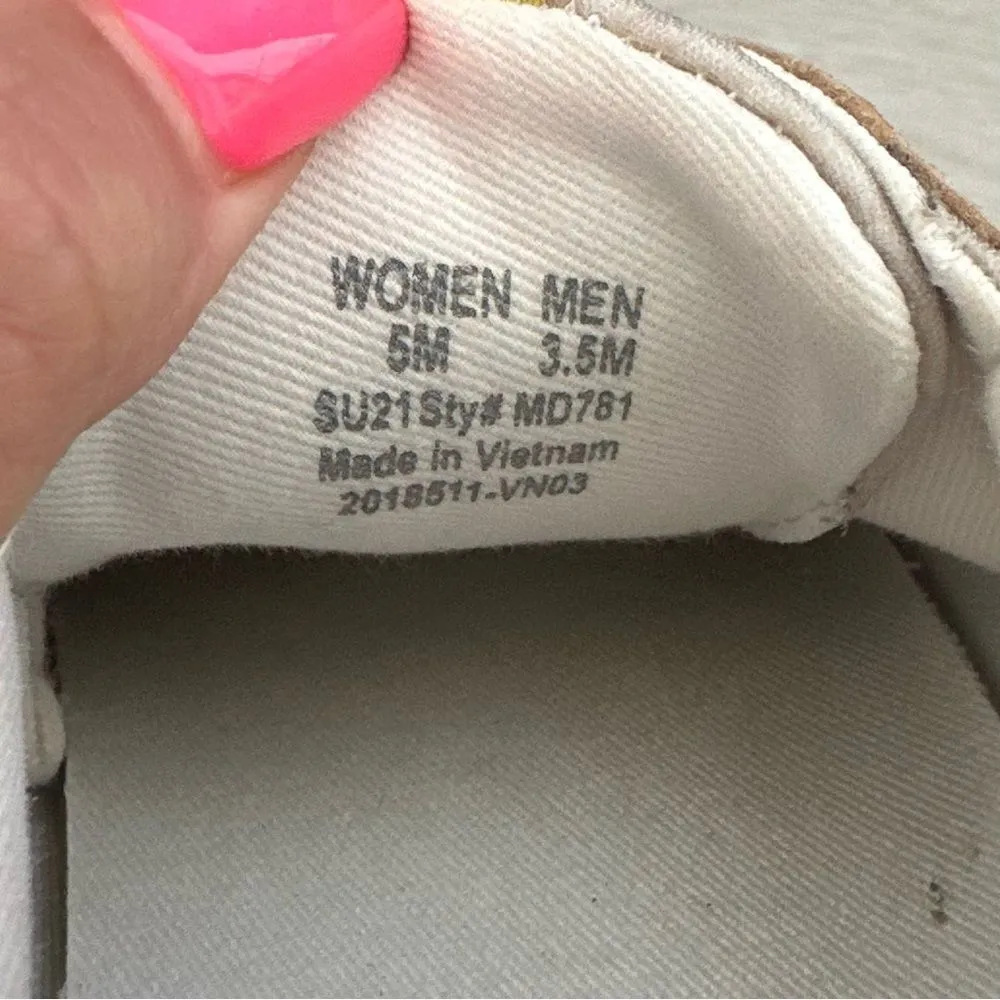 Madewell Kickoff Trainers White Gray Suede Canvas Sneakers Women’s Sz 5 MWL - Image 8