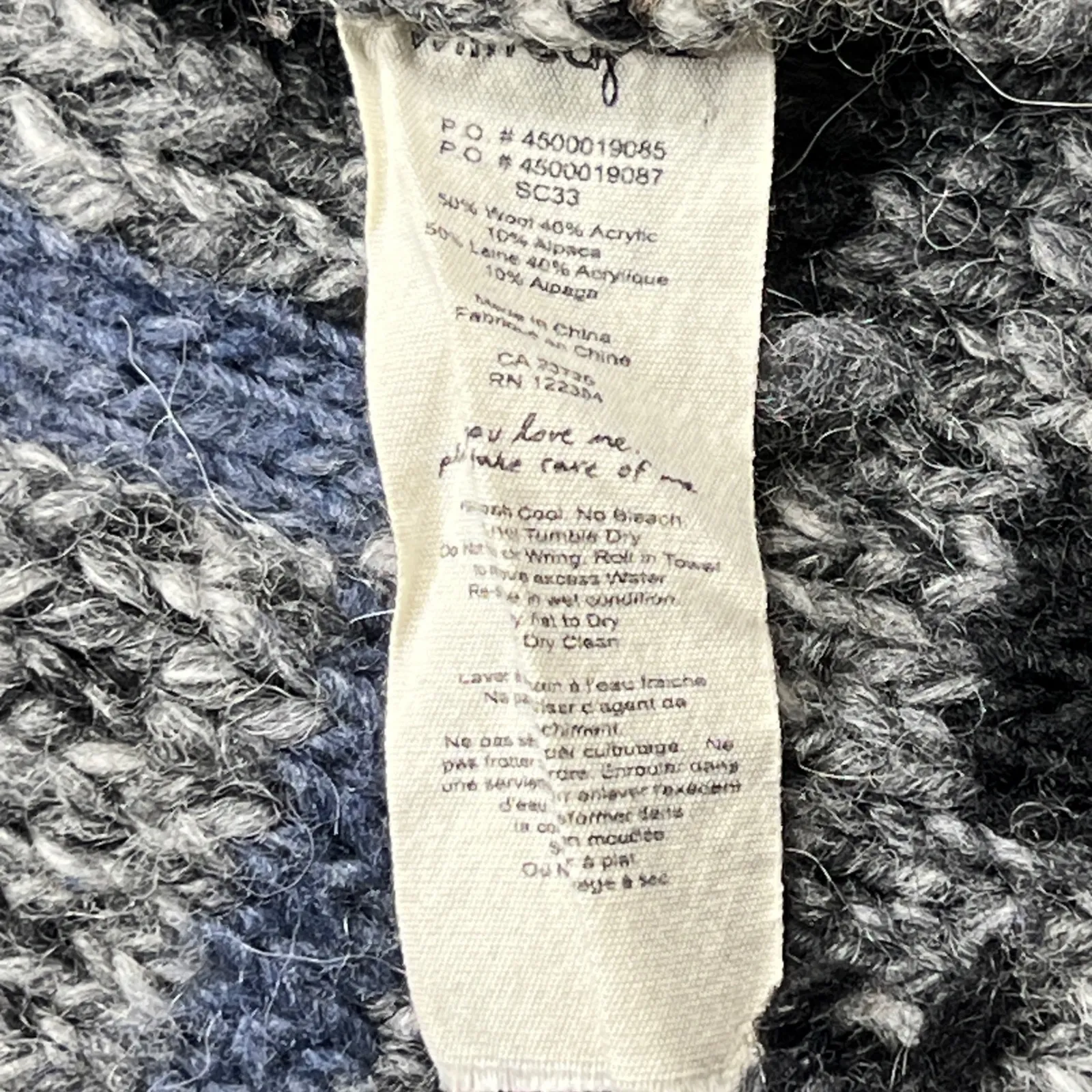 Wilfred Free Italian Yarn Wool Blend Knit Full Zip Cardigan Sweater Small - Image 9