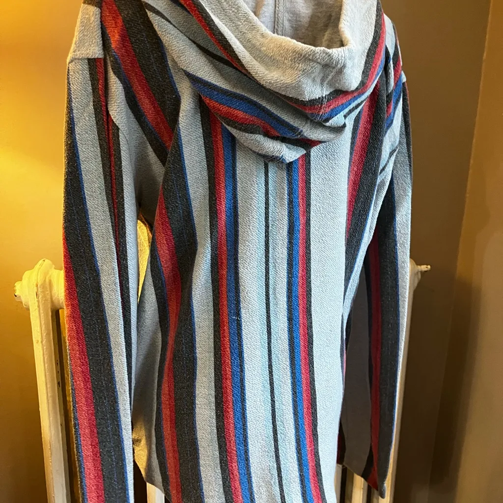 ⭐️ Brooklyn Cloth Baja Hoodie Striped Large - Image 9