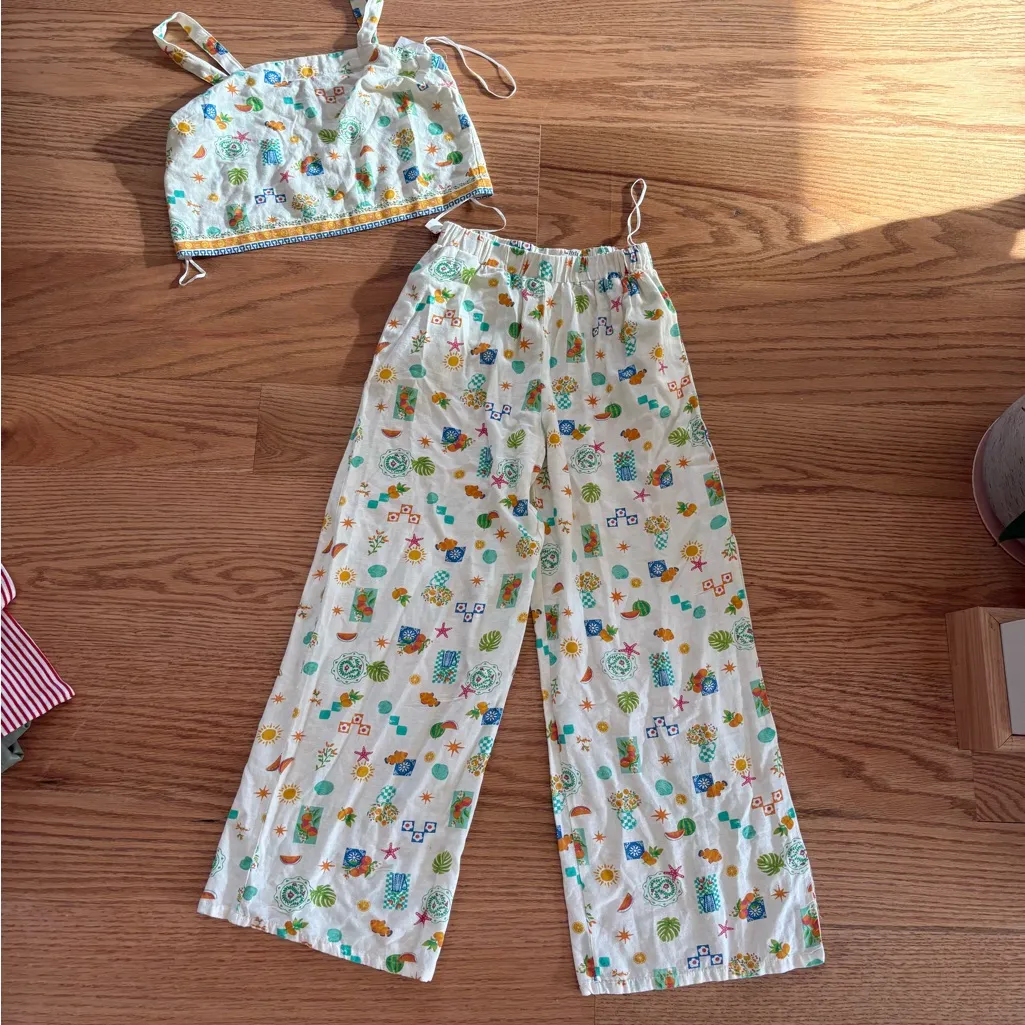 Midnight sky Linen matching set - Image 3