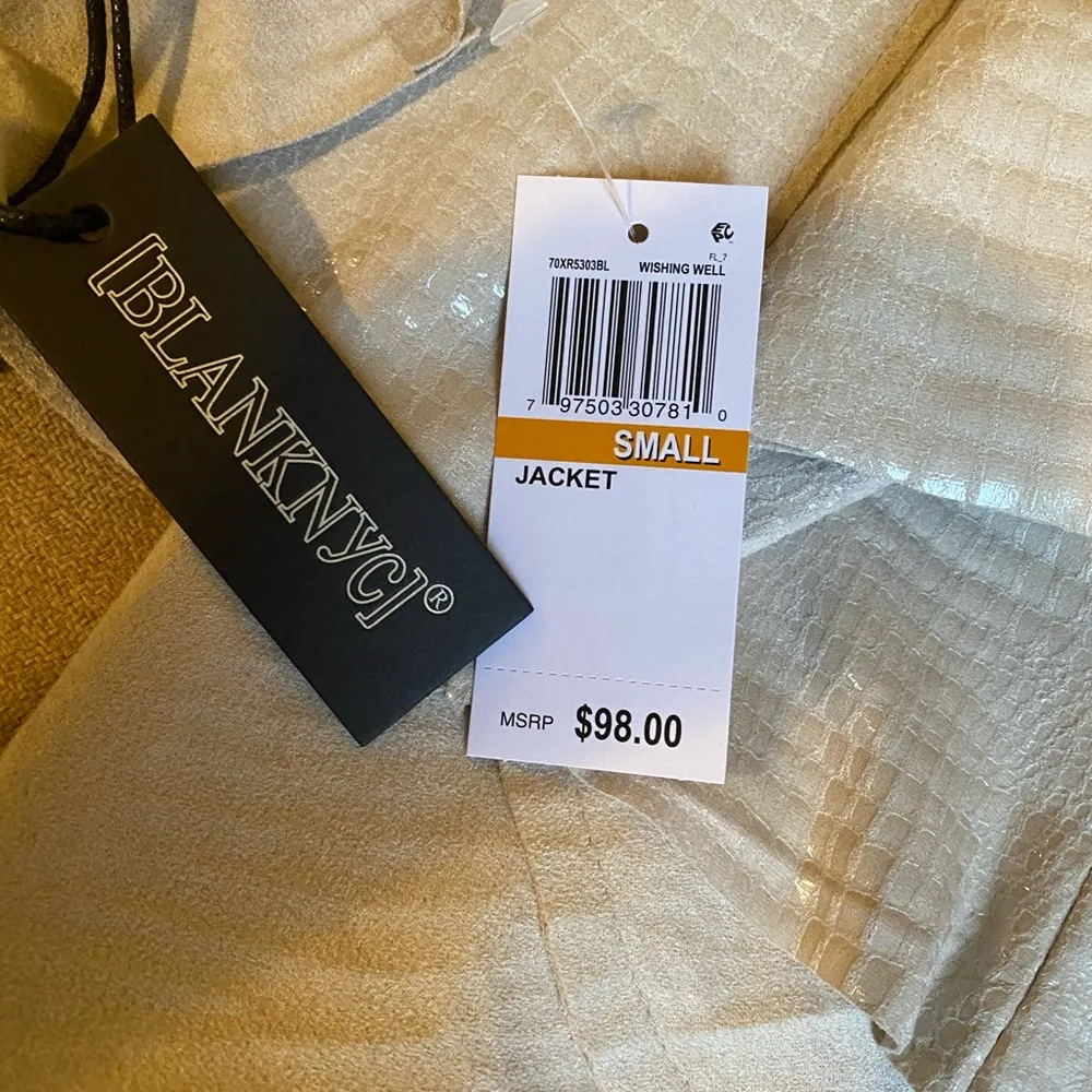 NWT- BLANKNYC Croc Pattern Draped jacket size S - Image 10