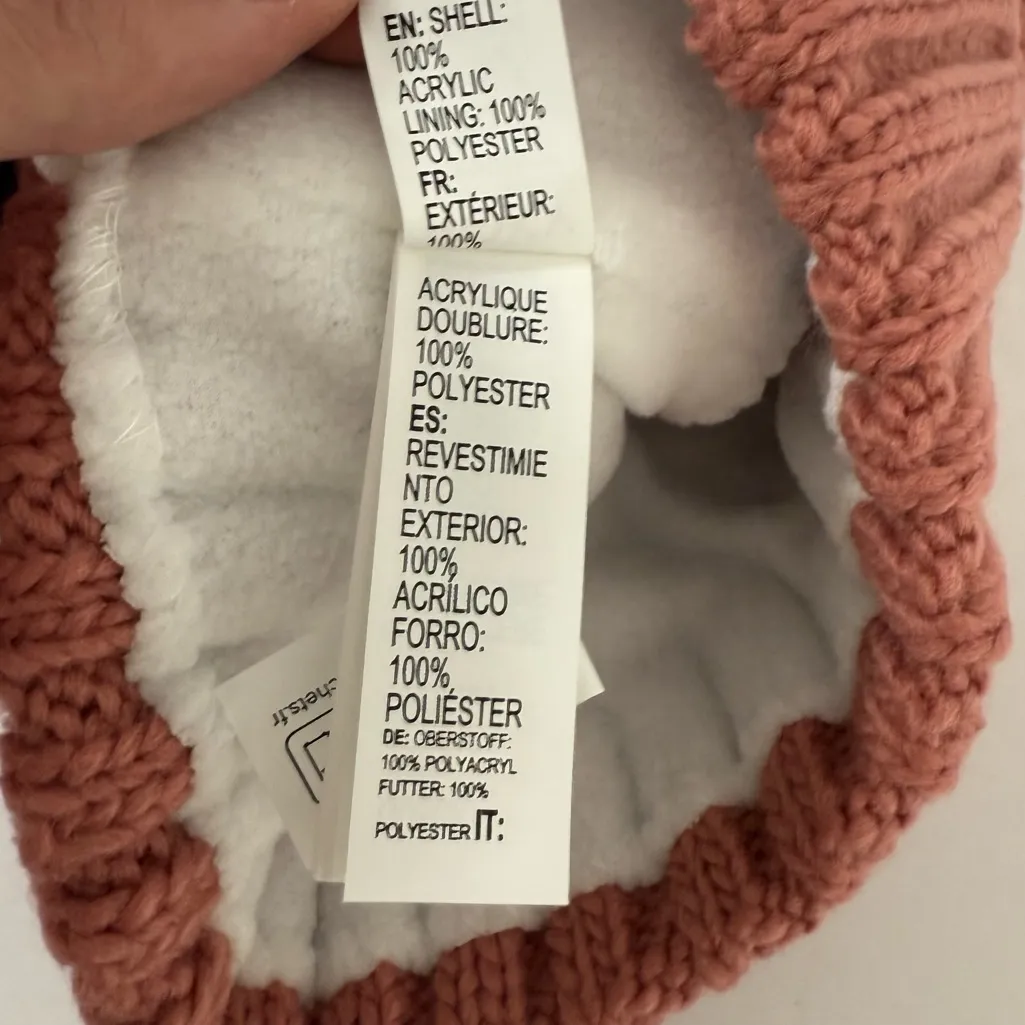 NWT Roxy Dusty Rose Blizzard Beanie - Image 9