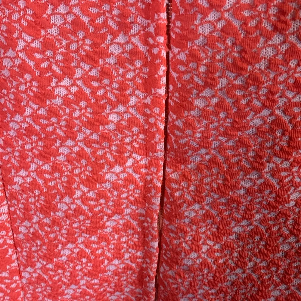 Vintage 1960’s Stretchy Orange Textured Dress Size M/L Size M - Image 4