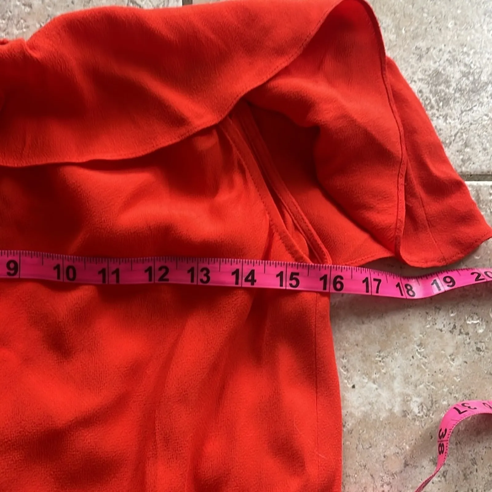 Veronica Beard Oleta Ruffled Off-the-Shoulder Dress Red - Image 13