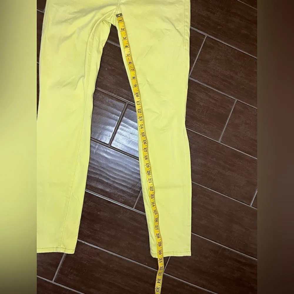 CAbi #5084 Citron Yellow Skinny Stretch Pants Jeans Chartreuse Women’s Size 4 - Image 11