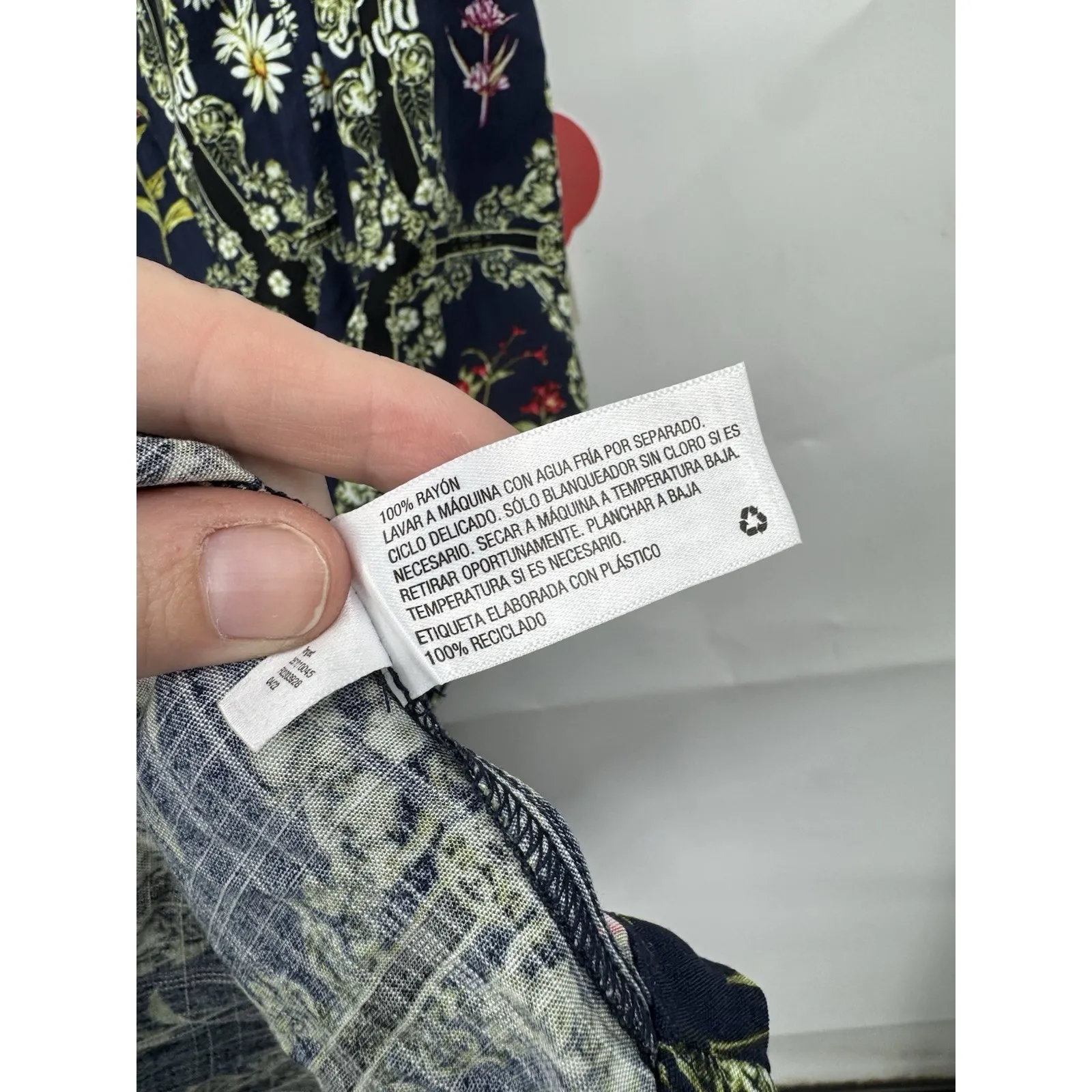 Agua Bendita X Target Floral Flutter Mini Dress Women XL Navy Tropical Beach NEW - Image 8