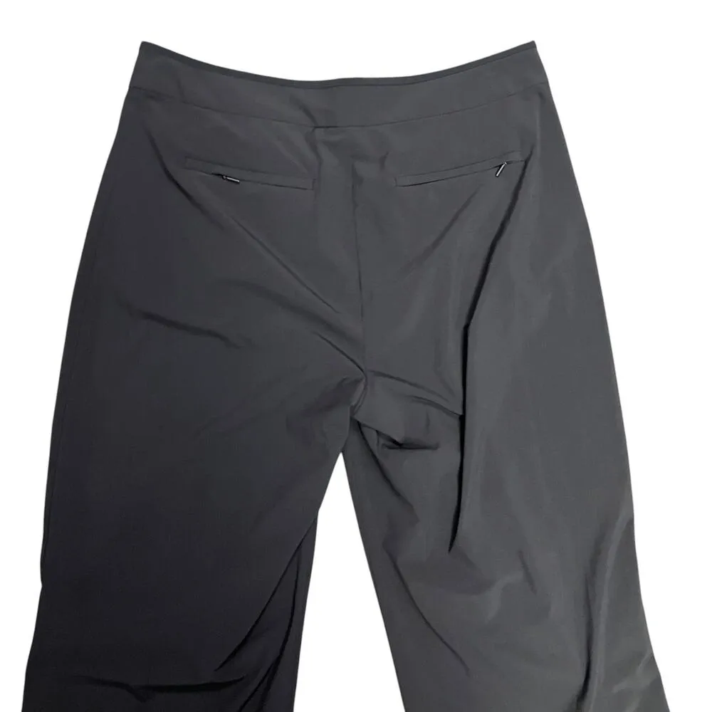 Athleta Gramercy Track Trouser Black Wide Leg Pant Size 10 - Image 6
