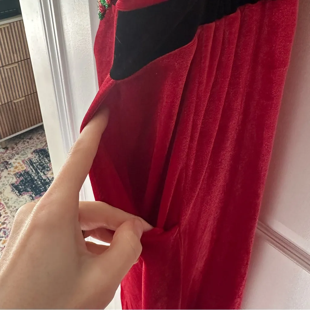 Born Famous Red Velvet Reindeer Overalls medium - Image 6