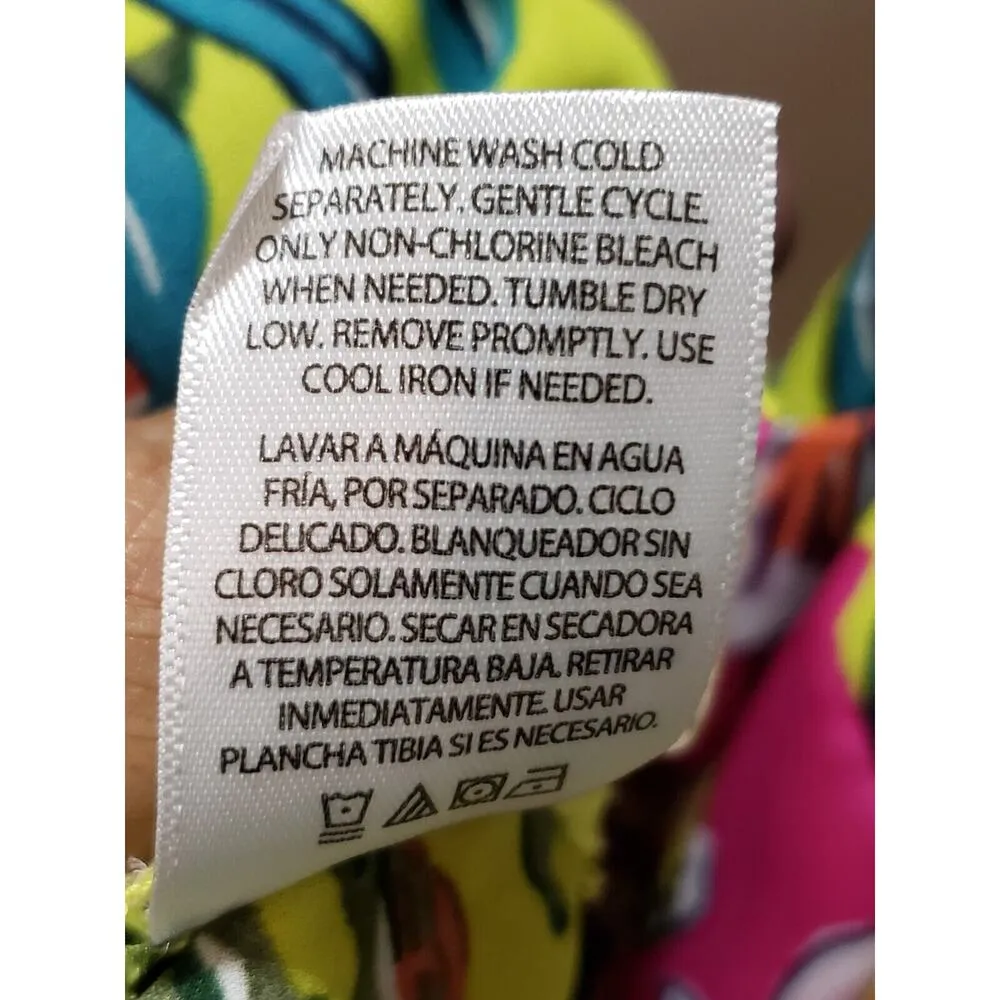 Women's Multicolor Floral Polyester Long Sleeve Casual Open Front Blazer Large - Image 10