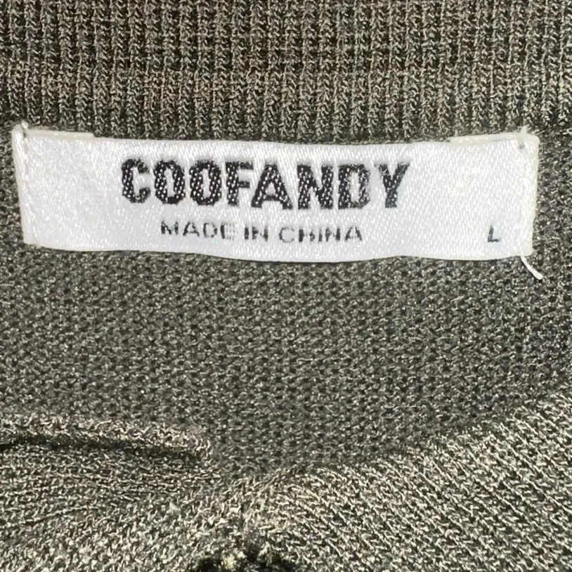 Coofandy Green & White Striped Collared Sweater Size L - Image 4