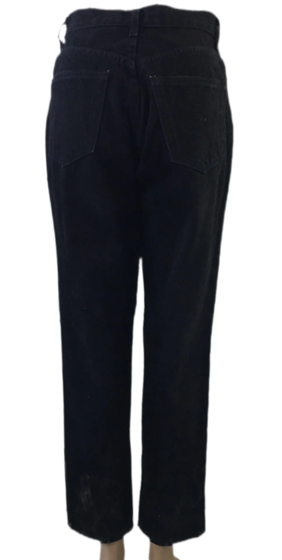 Vintage 90s  Classic Fit Black Denim Ankle Jeans High Waist Relaxed - Image 4