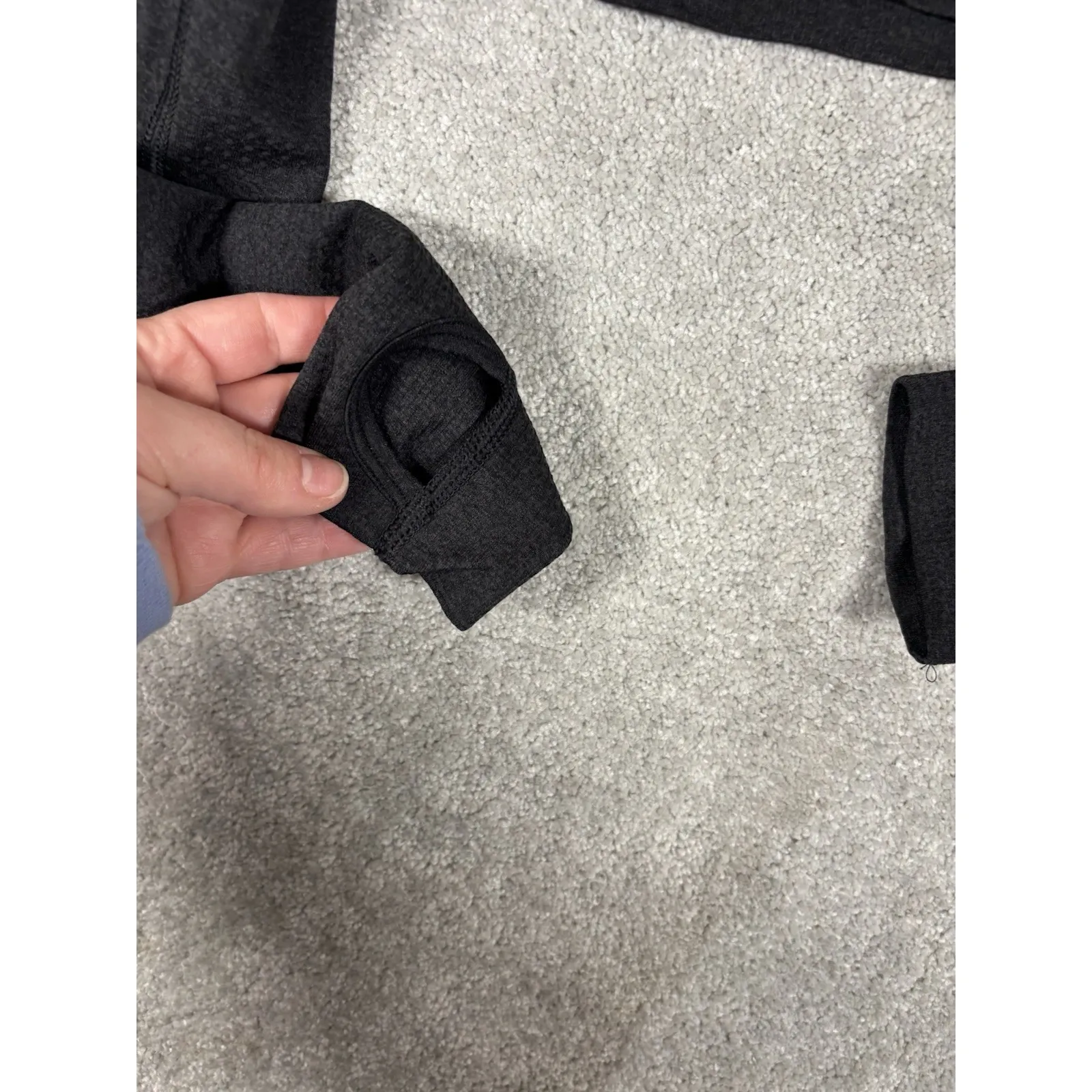 Gymshark Vital Seamless 2.0 Long Sleeve Crop Top Large Black Marl - Image 5