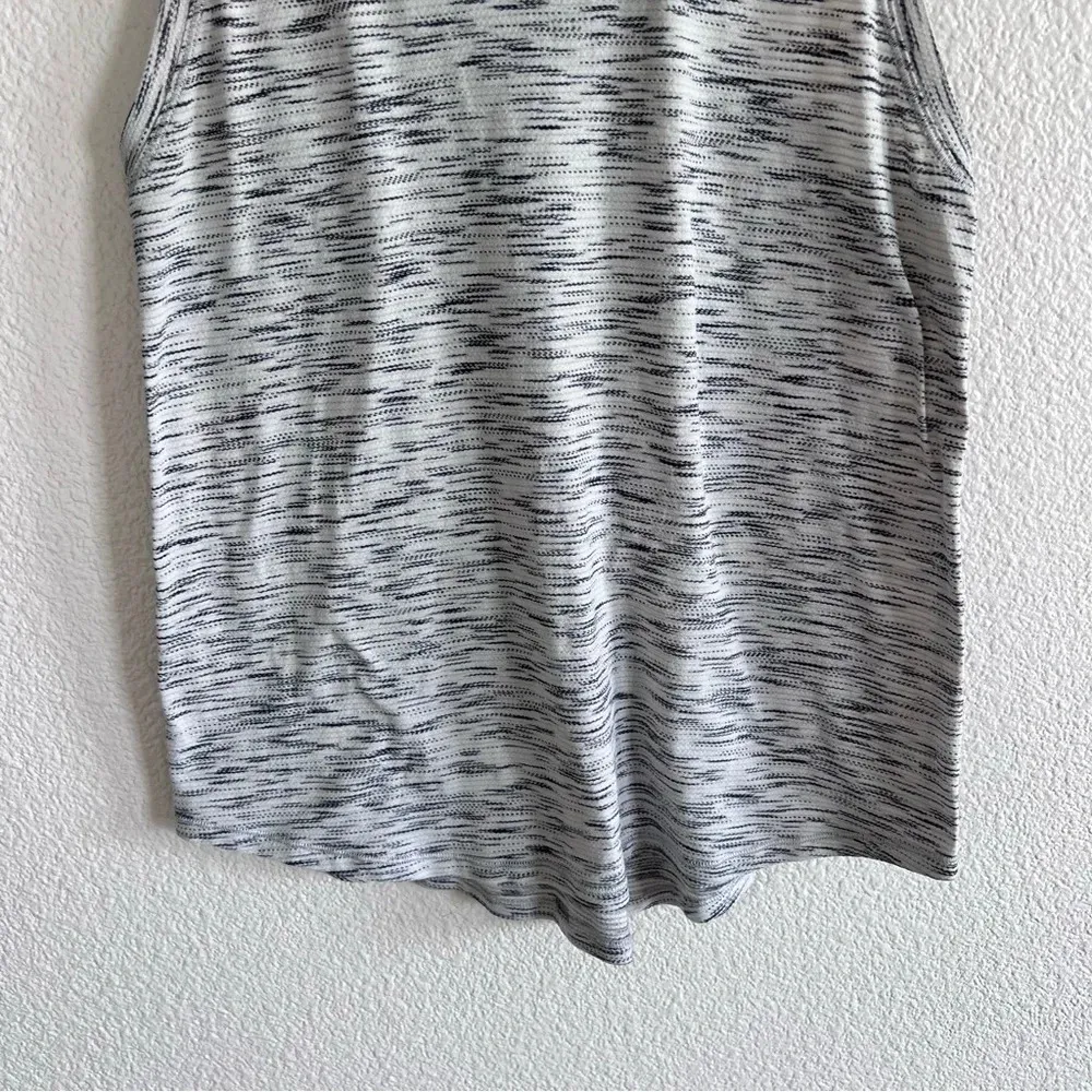 Lululemon Tie It Up Singlet Tiger Space Dye Black White - Image 3