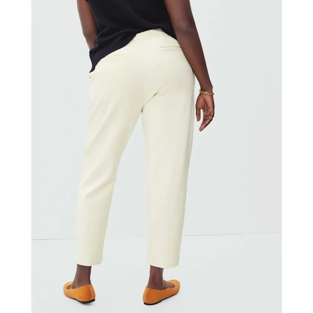 Everlane Womens The Dream Pant Pintuck Tapered Canvas Ivory XXS - Image 2