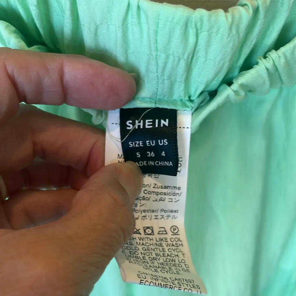 Lime Green Tiered Palazzo Pants - Image 7