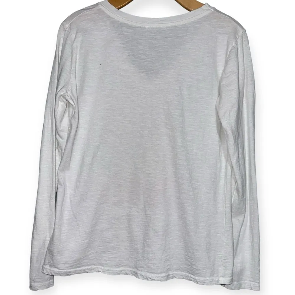 Carla Giannini Women’s Size S White Loved Long Sleeve Tee T - Image 3