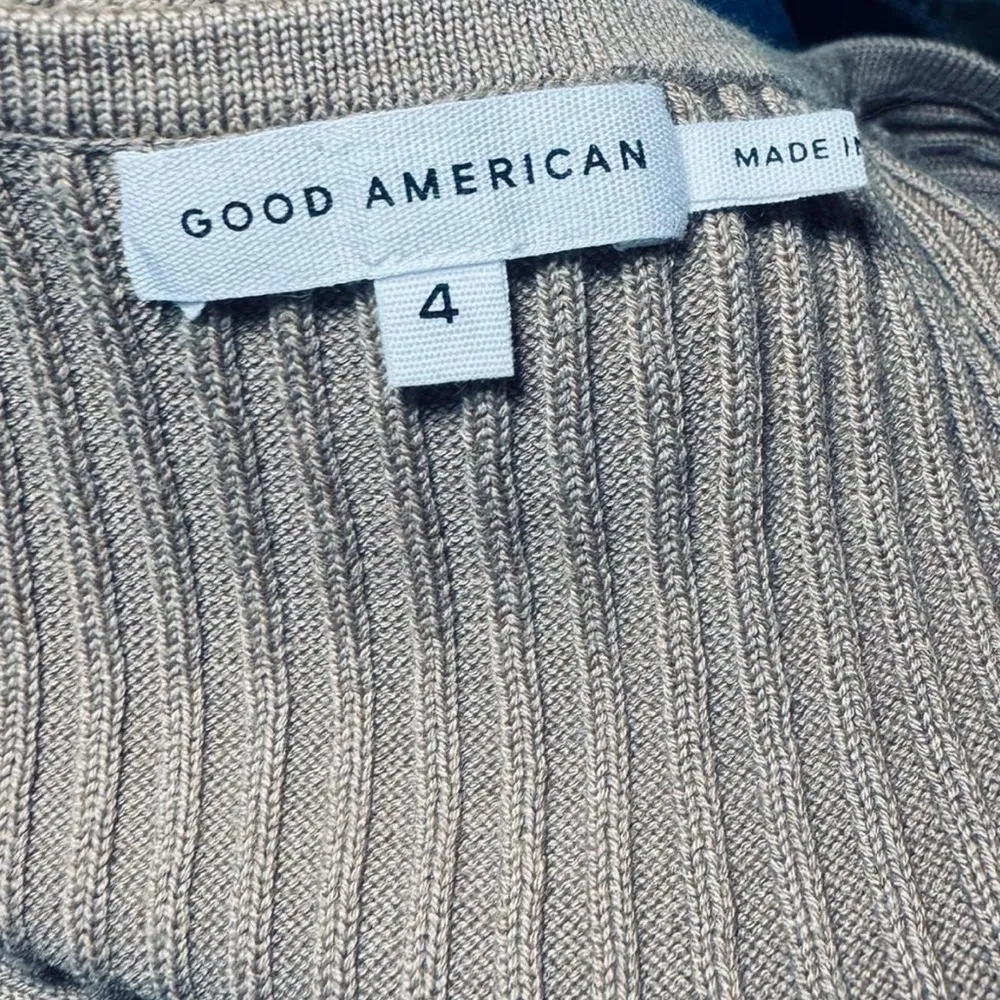 NWT Good American Belted Body Dress in Taupe - Image 4