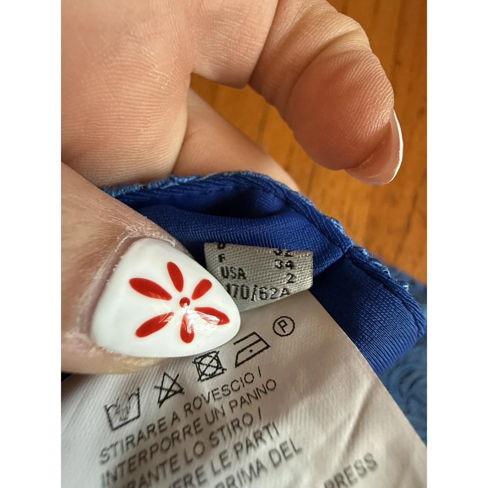 Pinko Pants Womens 38 Light Blue Lace Slim Cropped Italy Dogue Pizzo Rebrode Zip Size 2 - Image 8