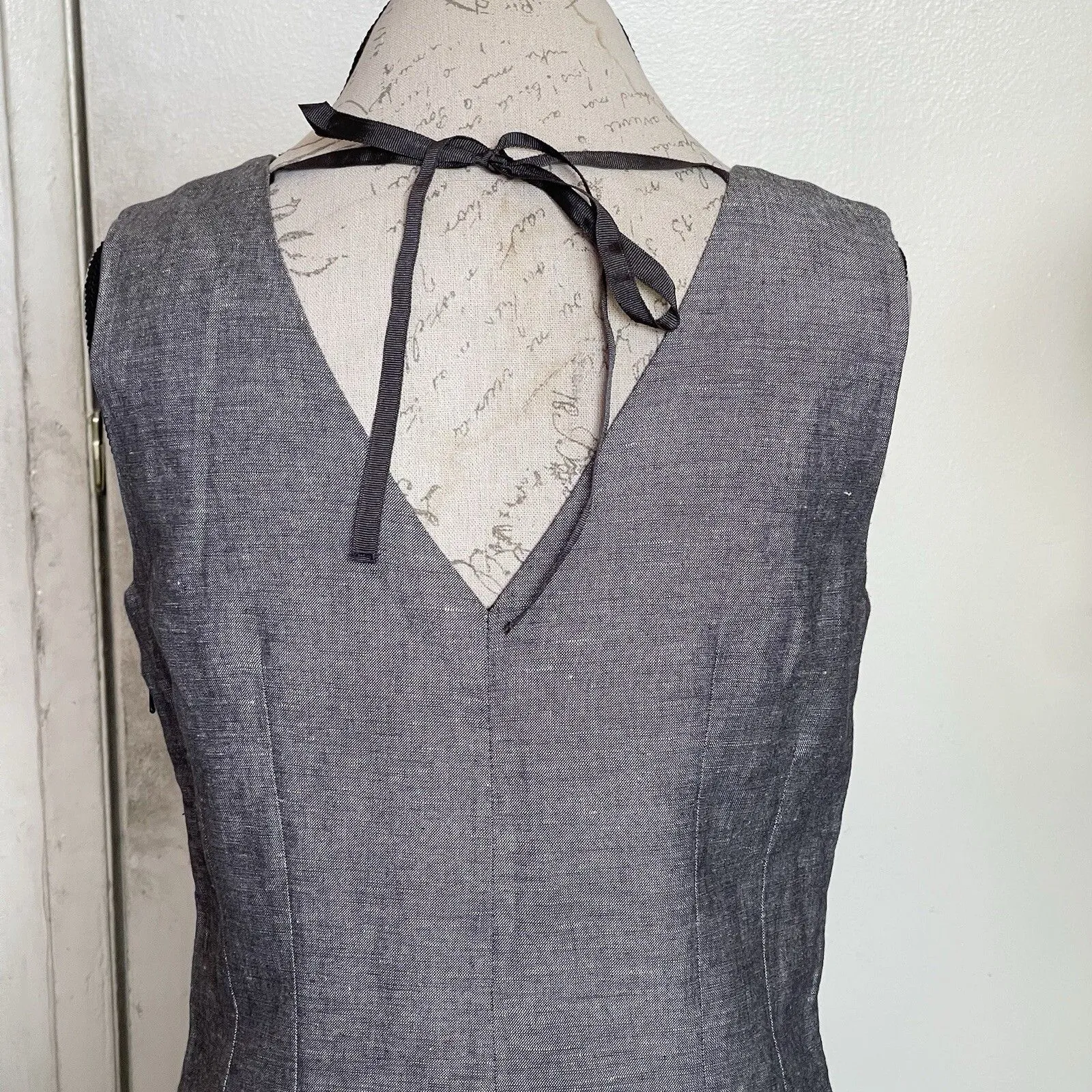 Banana Republic Womens Dress Sz 6 Sleeveless Old Money Office Siren Secretary - Image 8