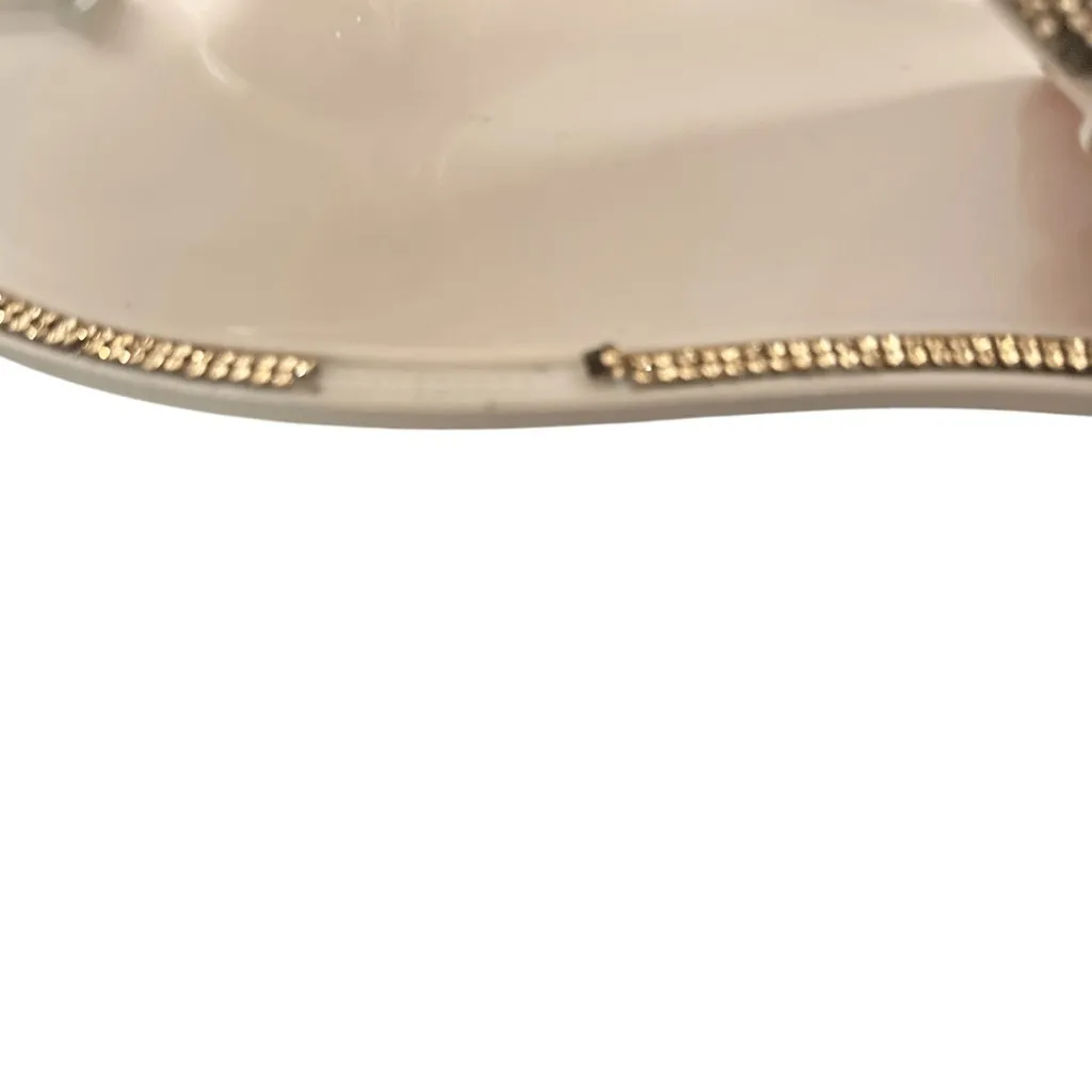 IMA Prima Lightweight Nude Rose Gold Rhinestone Bow Thong Sandals Tan Size 10 - Image 5