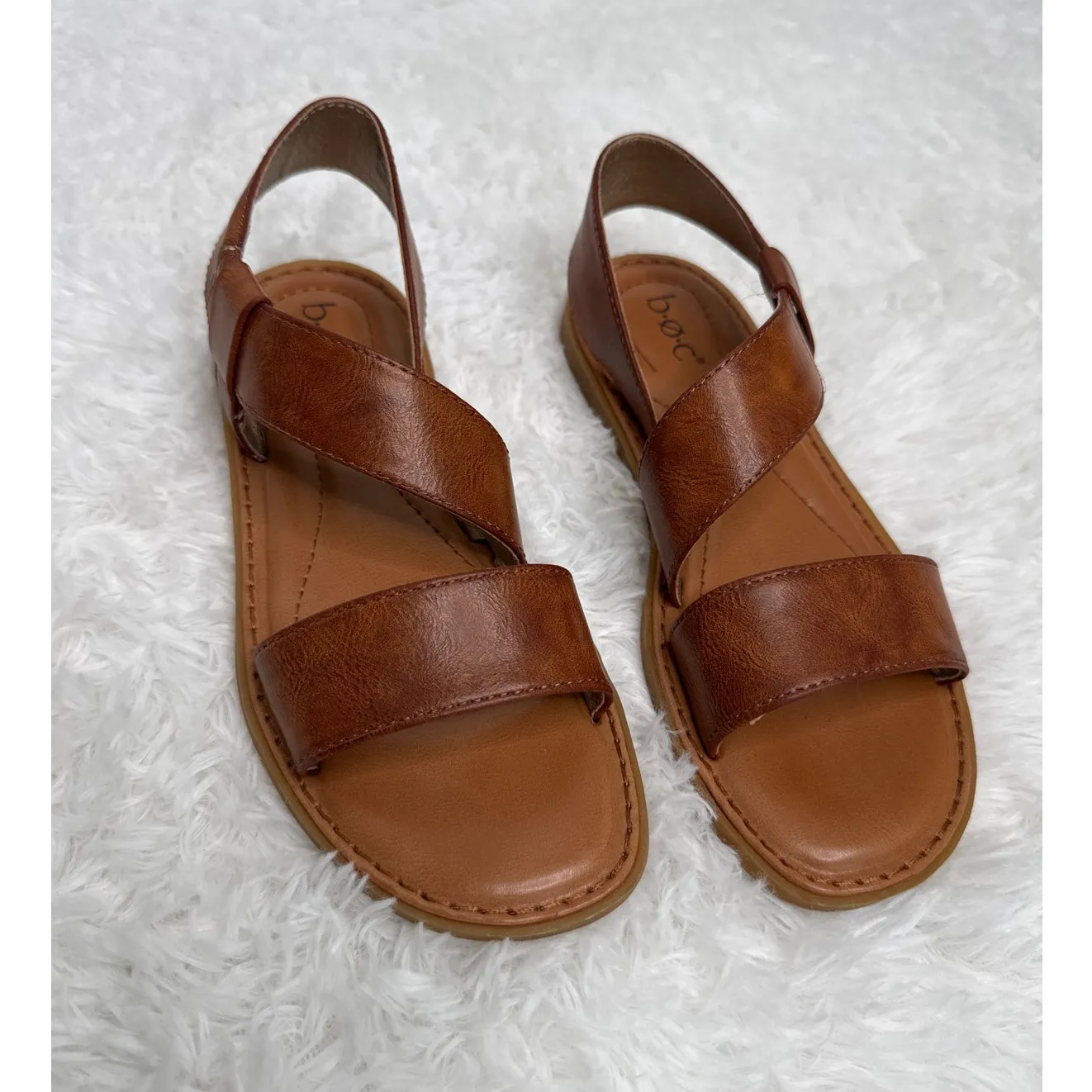 b.o.c. Kacee sandals in a brown or dark tan color summer vacation size 6 - Image 4