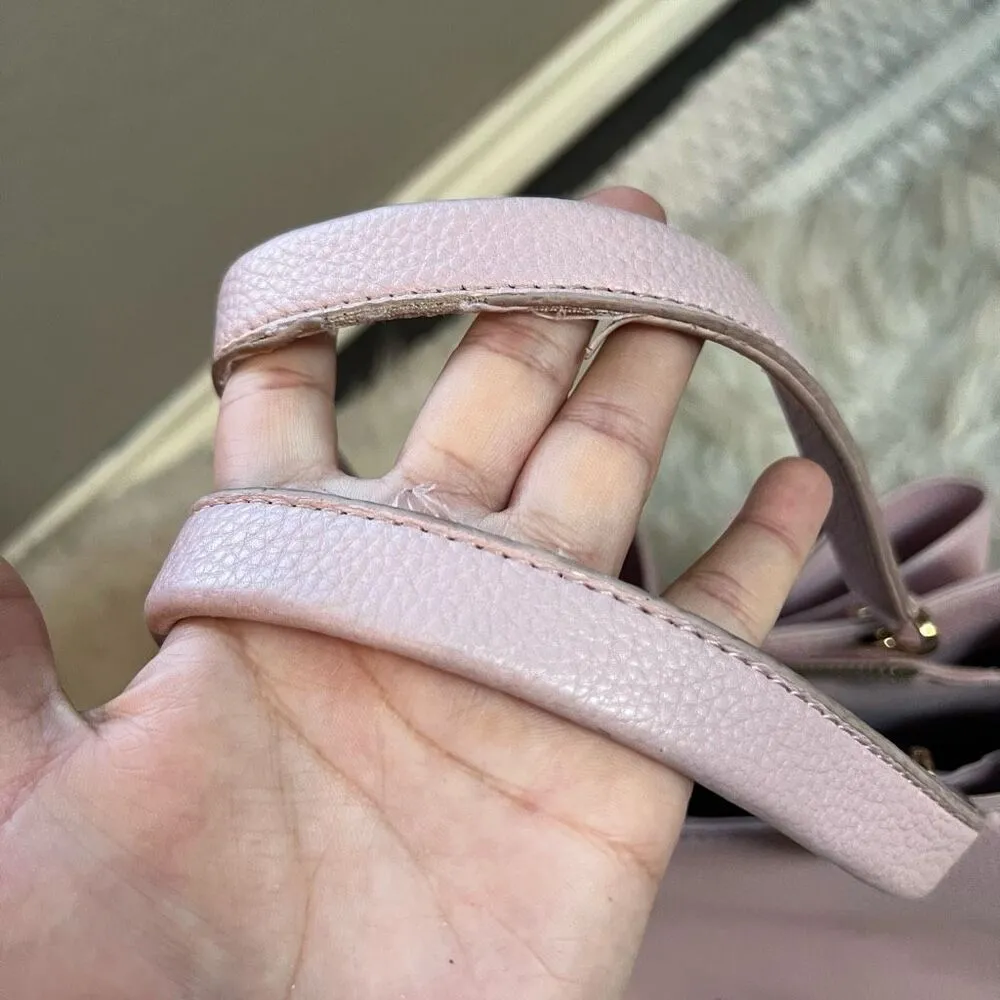 Grossi pink / blush big bow statement bag / purse Pink - Image 6