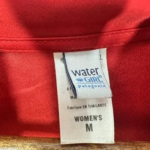 Water Girl by Patagonia Red Zip Up Lightweight Jacket Women's Medium Outdoor - Image 6