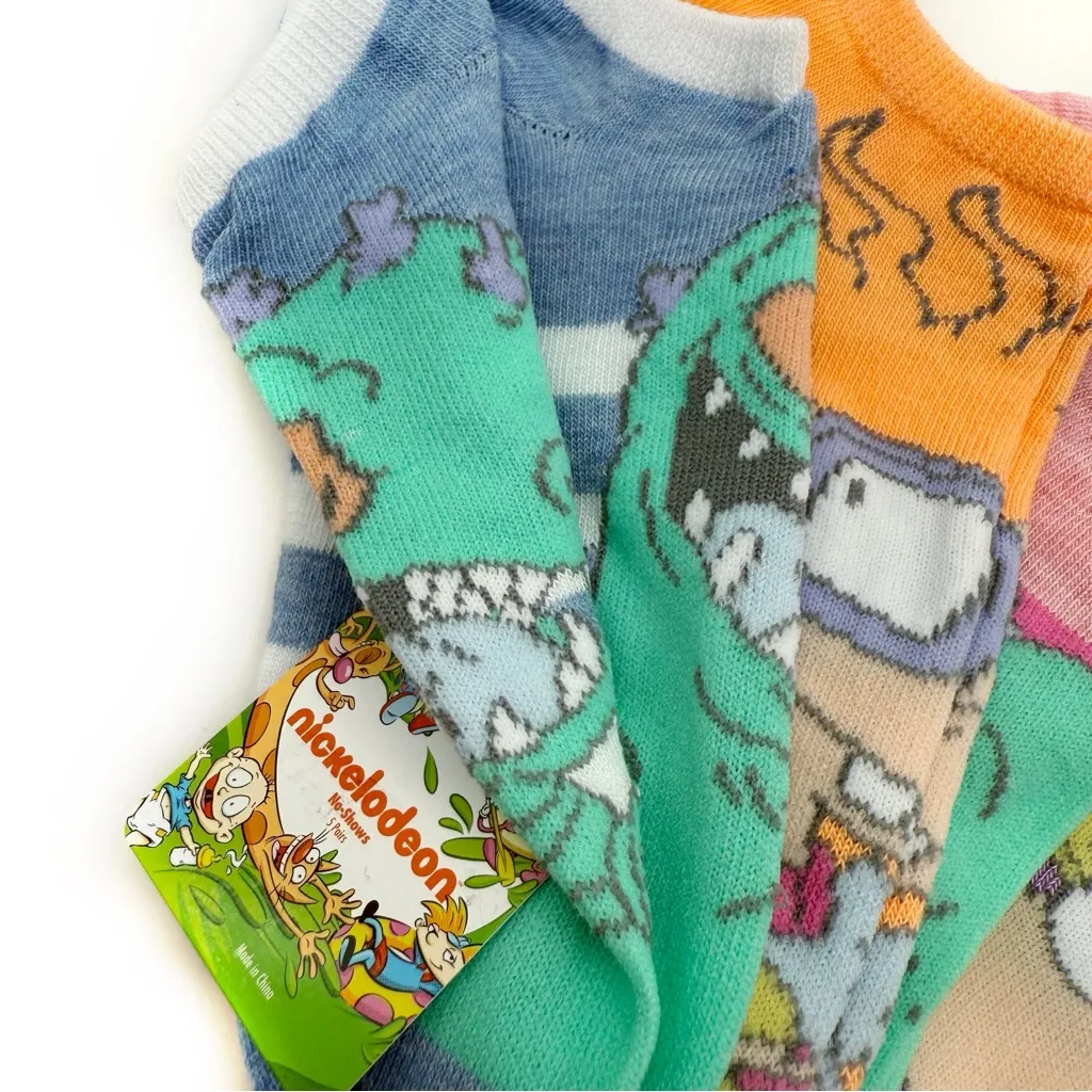 Rugrats Womens No Show Socks Reptar Angelica Chuckie Nickelodeon 90s Nicktoons - Image 3