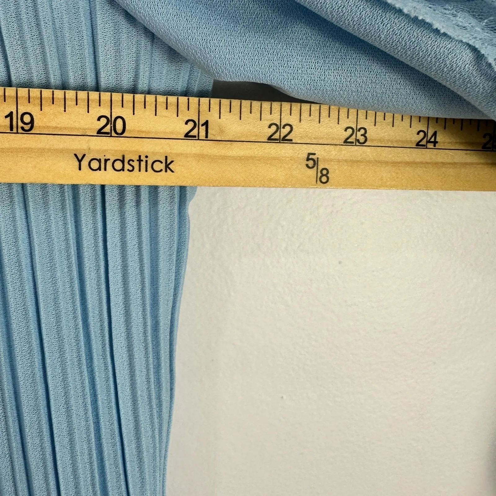 Sears Lace Dress 18 Union Made‎ USA ILGWU Modest Cottagecore Prairie Vintage Blue - Image 4