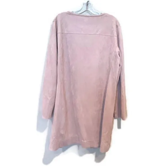 Carmen Marc Valvo Dusty Rose Women's Lightweight Duster Jacket - Image 4