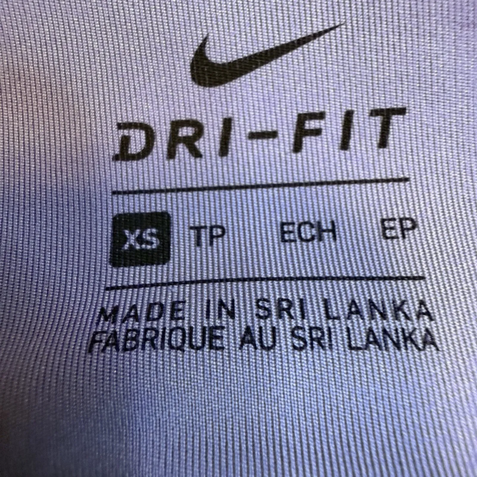 NIKE Set/2 Dri-Fit Purple/Gray Racer Back‎ Swoosh Icon Athleisure Sports Bra XS - Image 7