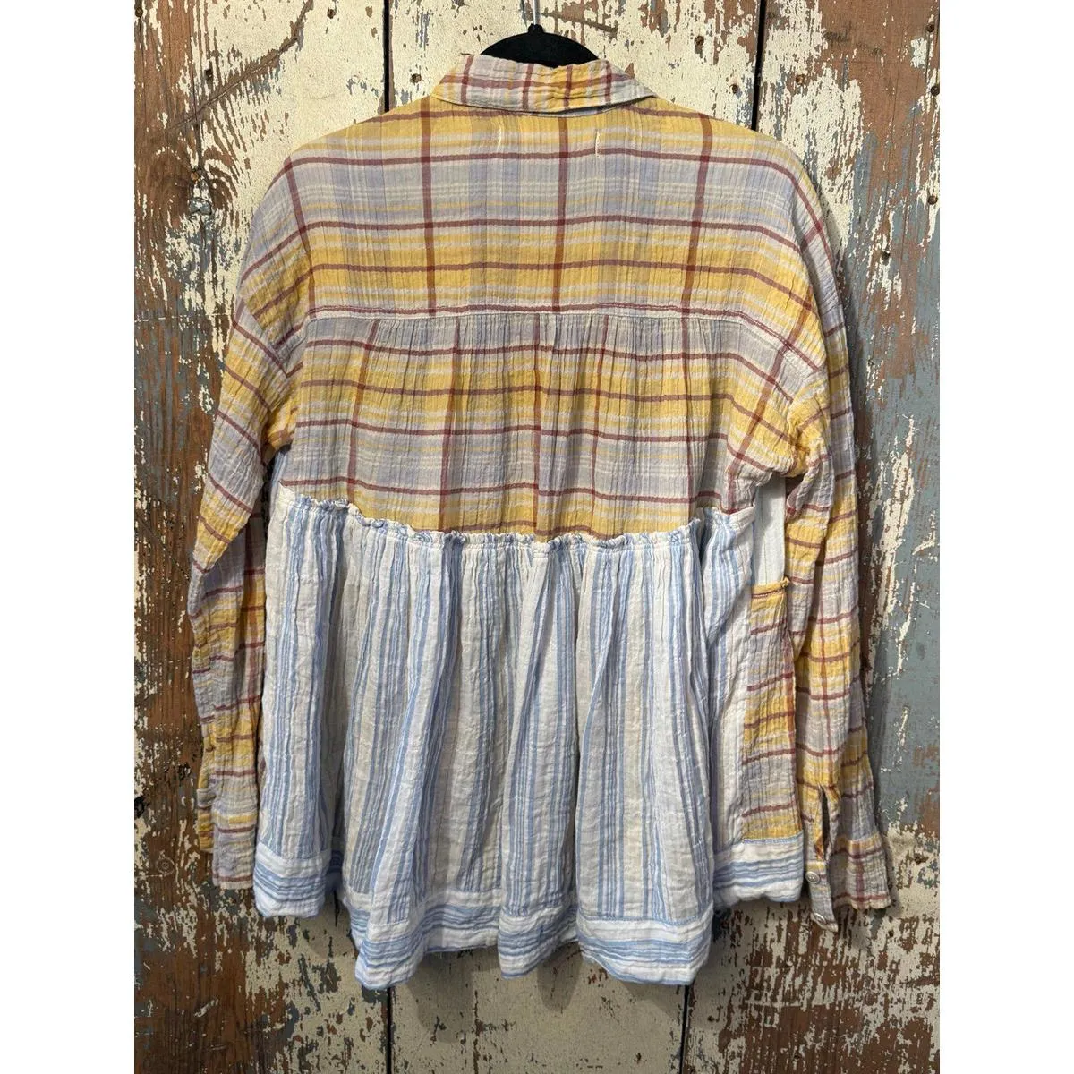 Free People We the Free Waiting on Summer Plaid Tunic, size XS xsmall - Image 5