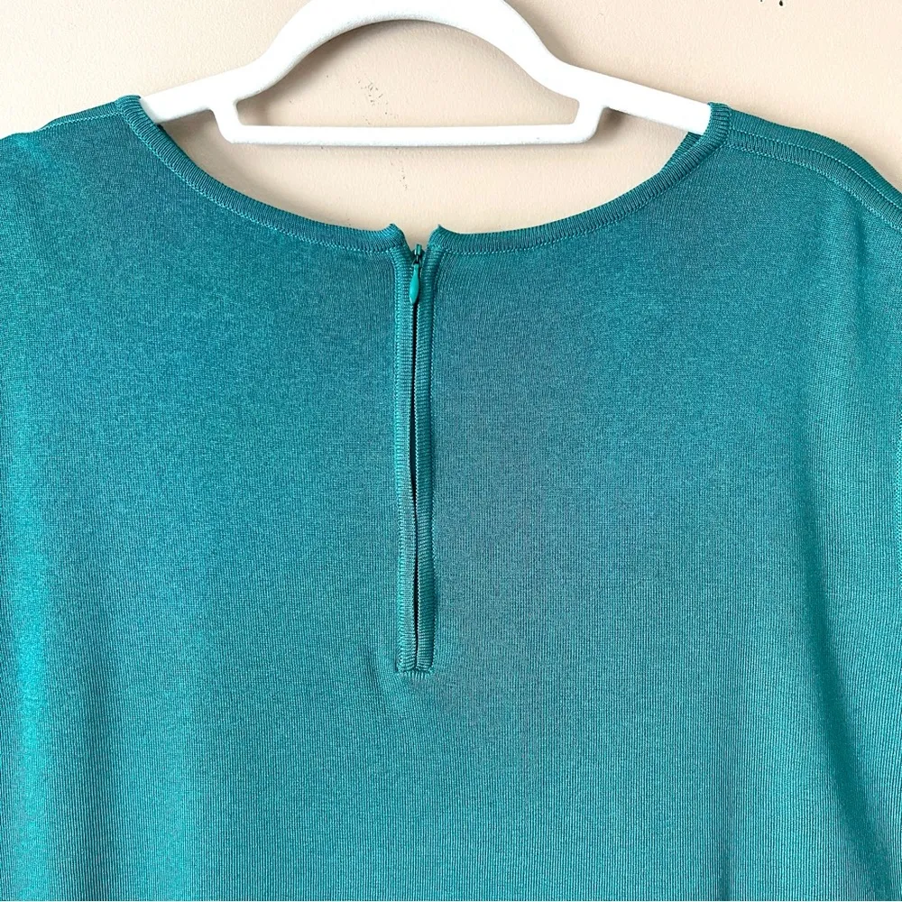 MING WANG | Forest Green Sleeveless Top Sz 3X - Image 4