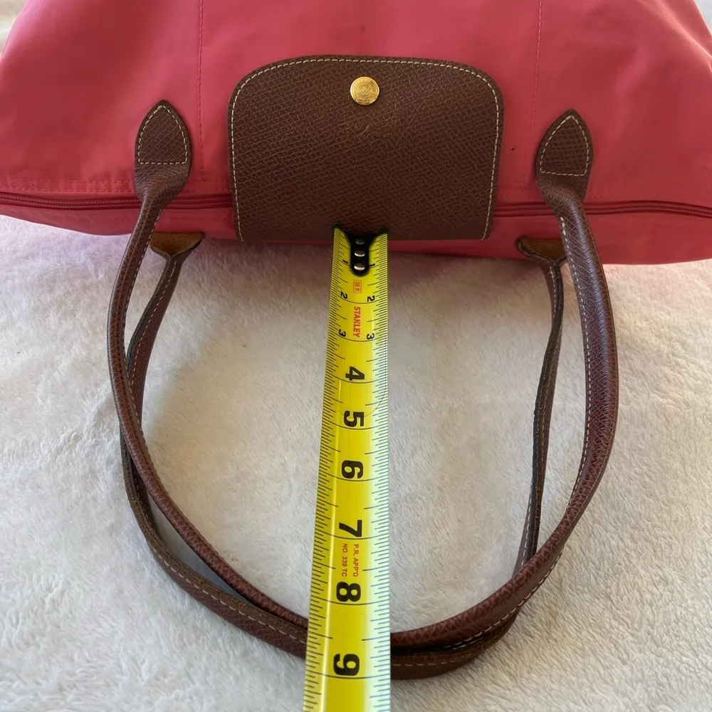 LONGCHAMP bright pink “Le Pilage” tote bag - Image 12