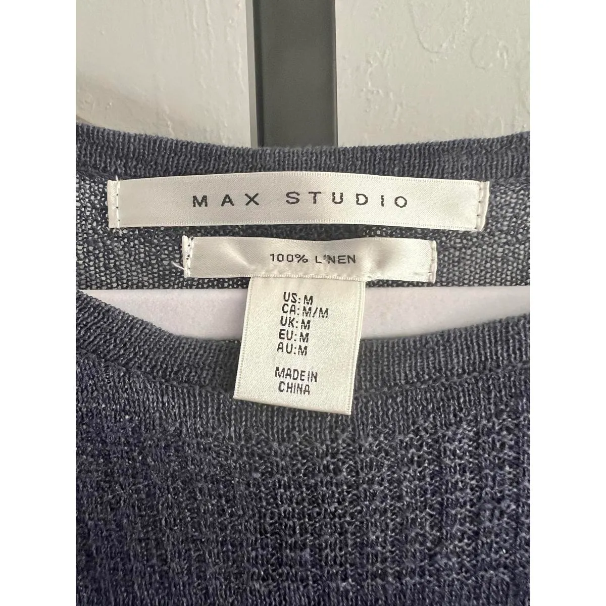EUC Max Studio Women's Linen Long Sleeve Top - 100% Linen - Image 4
