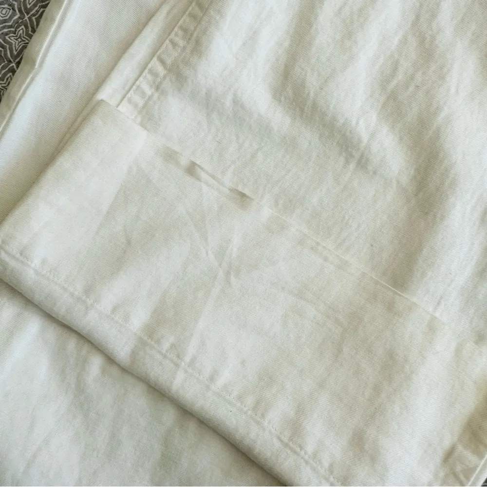 NEW! J. Crew White Linen Cotton Wide Leg Drawstring Pants Size 8 - Image 11