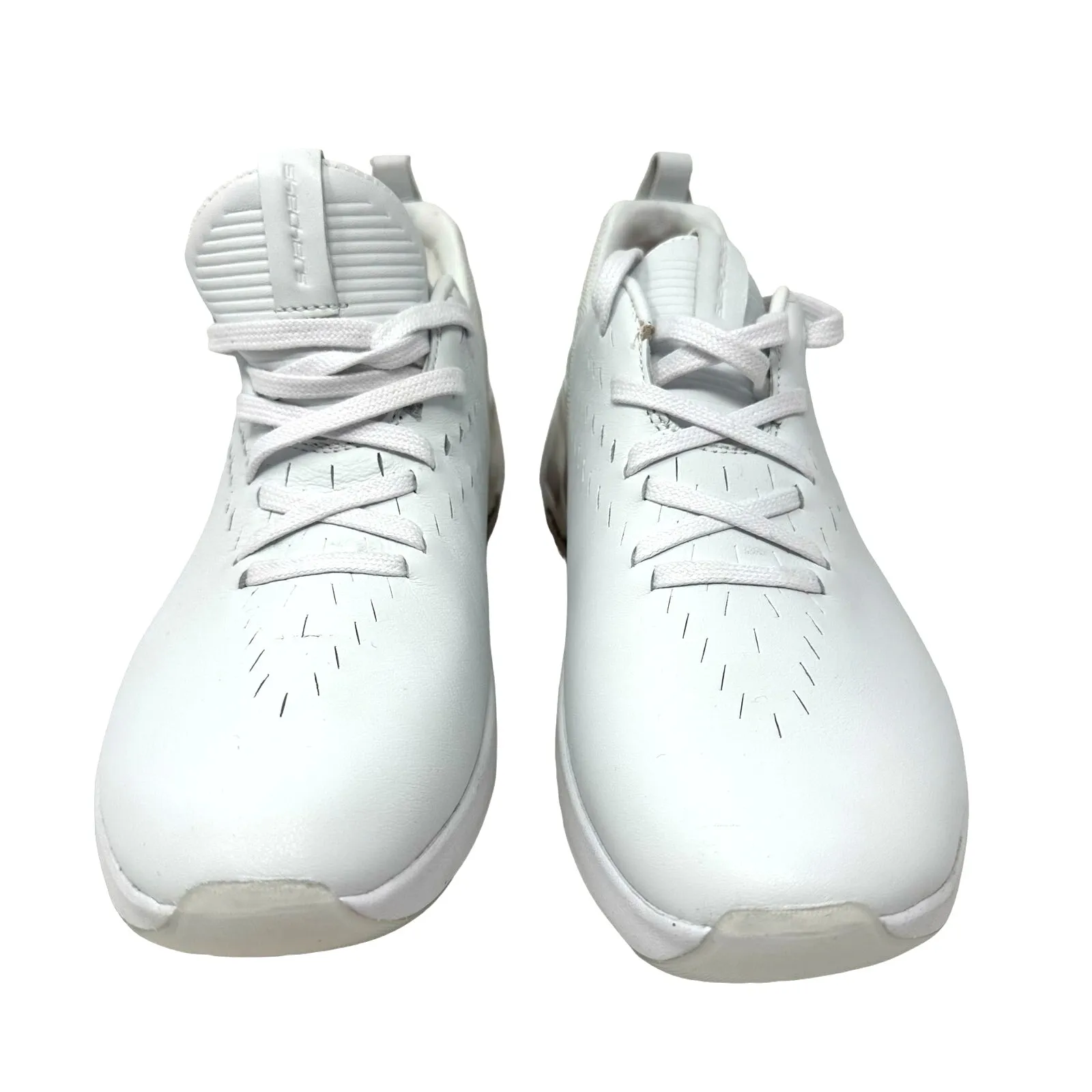 Skechers Size 8.5‎ Sneakers White Lace Up Air Cooled Memory Foam Running Comfort - Image 2