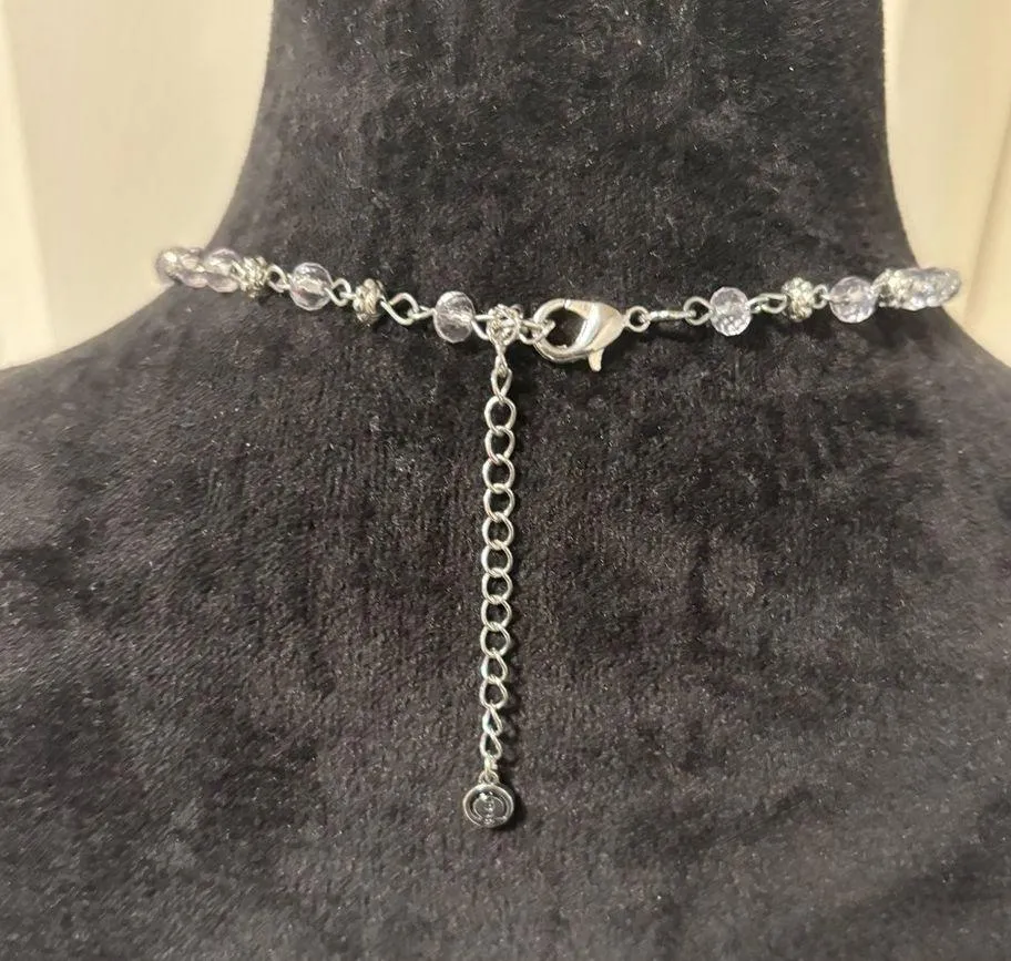 Cato Silvertone Lariat Necklace - Image 5