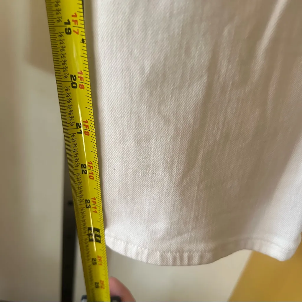 Madewell Petite Perfect Vintage Jeans High Rise White Denim $128 Size 25P (US 0) - Image 8