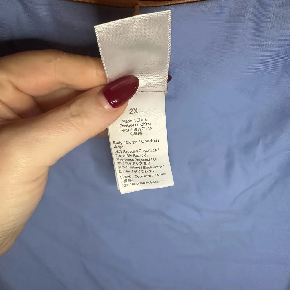 J Crew Squareneck Top and High Waist Cheeky Bikini Size 2X - Image 5