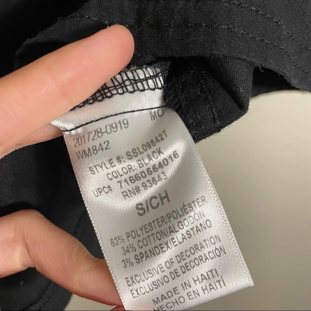 Scrubstar black scrub nurse top shirt short sleeves pockets comfortable women’s - Image 5