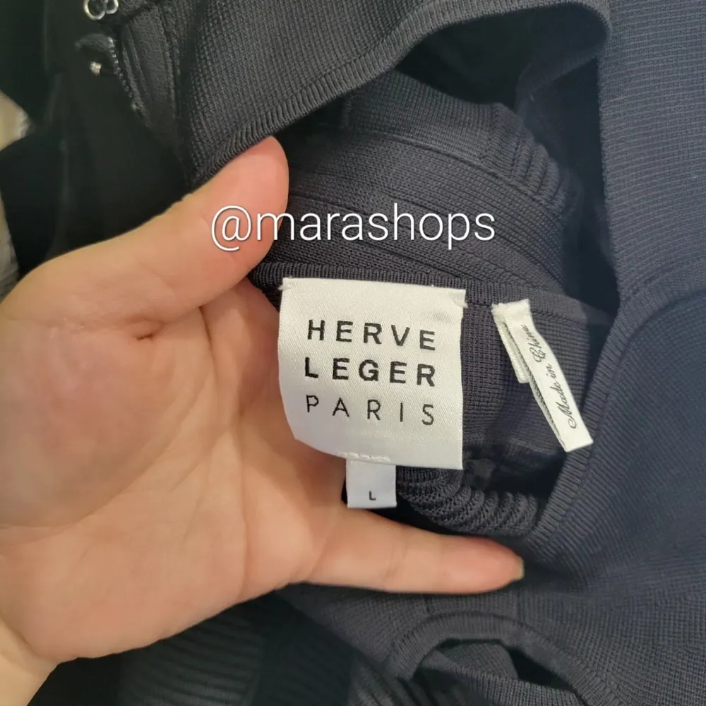 Herve Leger Strappy Bra Mini Bodycon Dress - Image 5