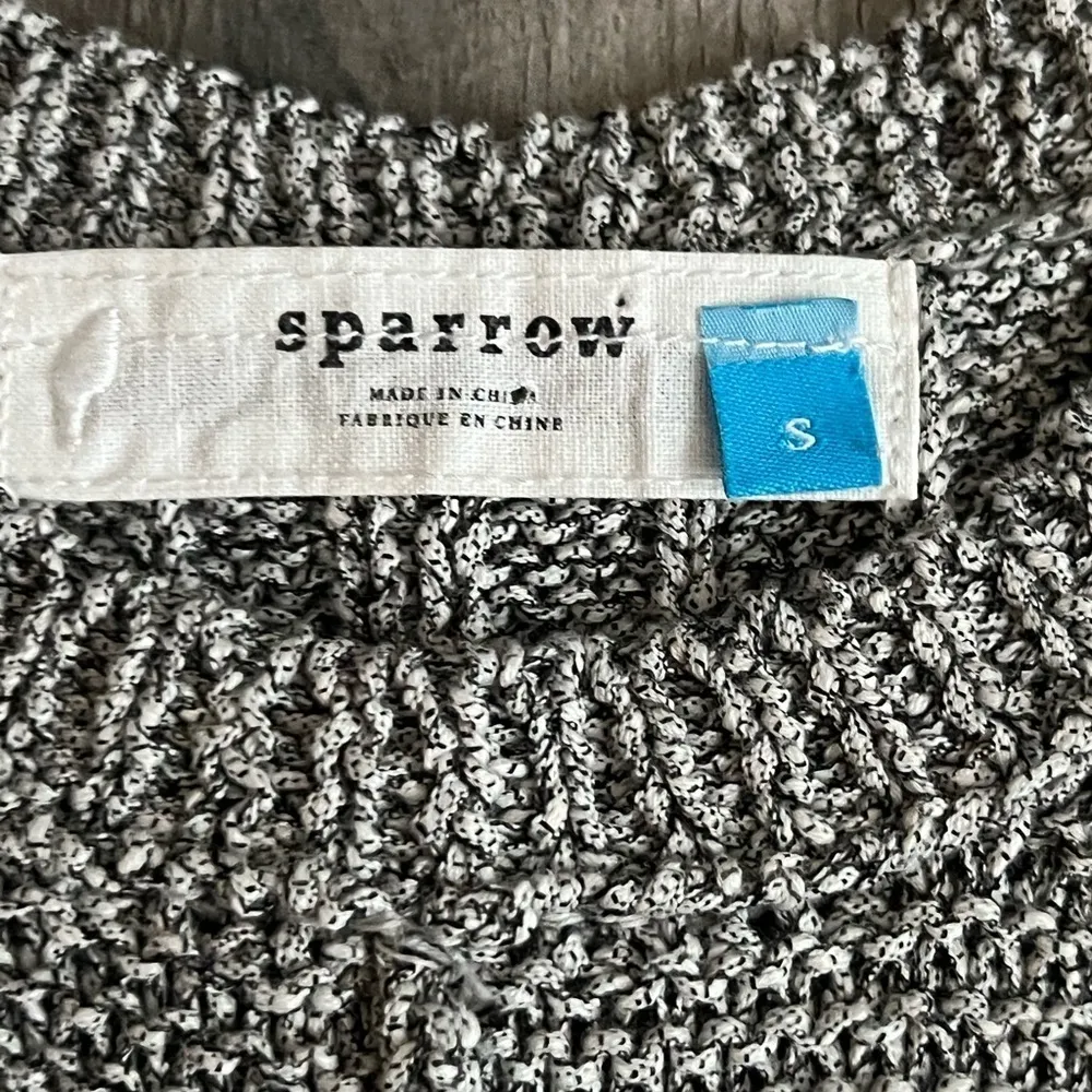 Anthropologie Sparrow Sleeveless Knit Boho Tunic Tank Sweater | Grey | Small - Image 5